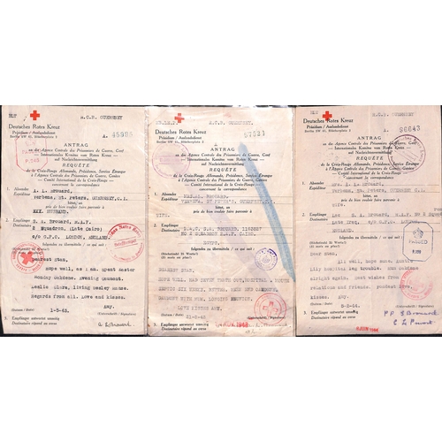 324 - Egypt. 1941-44 Forms (69) sent between L.A.C Stanley A. Brouard and his wife, parents or other relat... 