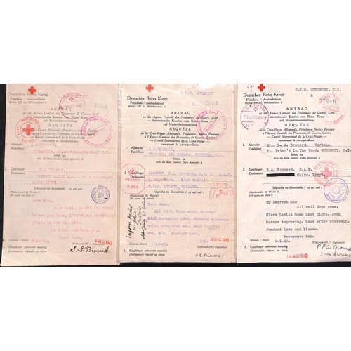 324 - Egypt. 1941-44 Forms (69) sent between L.A.C Stanley A. Brouard and his wife, parents or other relat... 