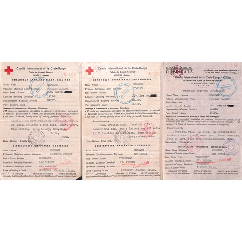 324 - Egypt. 1941-44 Forms (69) sent between L.A.C Stanley A. Brouard and his wife, parents or other relat... 