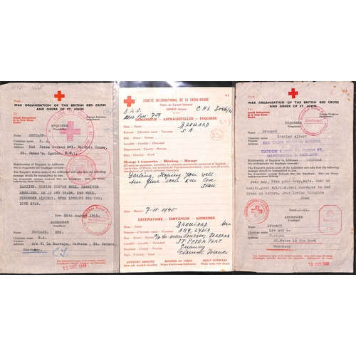 324 - Egypt. 1941-44 Forms (69) sent between L.A.C Stanley A. Brouard and his wife, parents or other relat... 