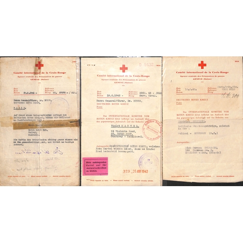 327 - Switzerland. 1941-43 Swiss Red Cross form 