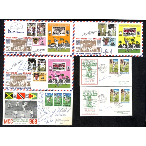 372 - West Indies - Autographs & Signed Covers. 1966-2001 Signed covers and cards (26) including 1968 M.C.... 