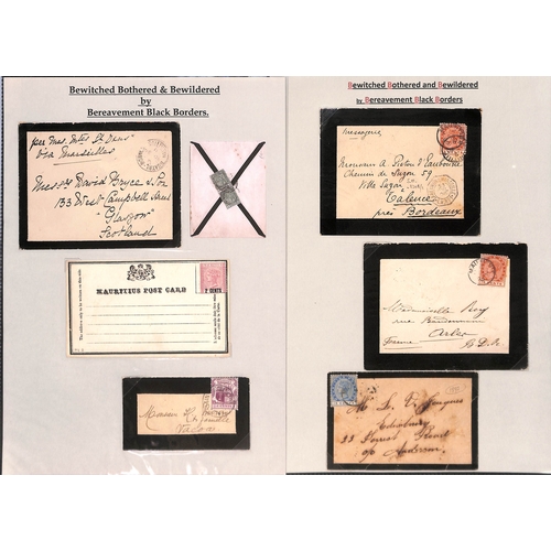 423 - 1868-1961 Mourning envelopes from various countries including Morocco Agencies (8), Gold Coast with ... 