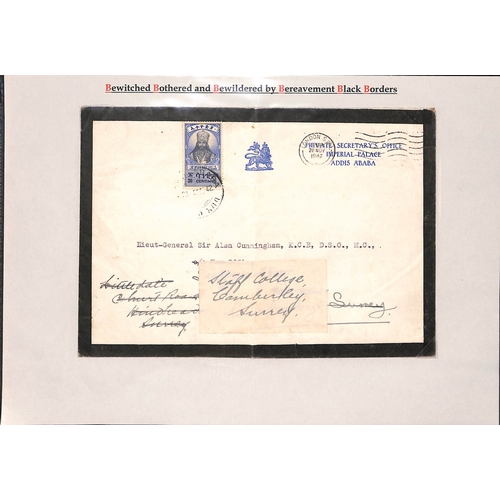 423 - 1868-1961 Mourning envelopes from various countries including Morocco Agencies (8), Gold Coast with ... 