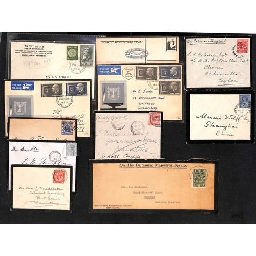 423 - 1868-1961 Mourning envelopes from various countries including Morocco Agencies (8), Gold Coast with ... 