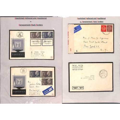 423 - 1868-1961 Mourning envelopes from various countries including Morocco Agencies (8), Gold Coast with ... 