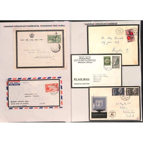 423 - 1868-1961 Mourning envelopes from various countries including Morocco Agencies (8), Gold Coast with ... 