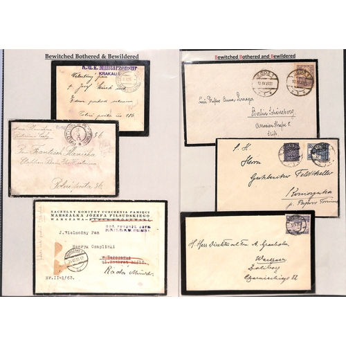 424 - Europe. 1858-1960 Mourning covers from Bulgaria (10, one 1943 cover from the royal household with 