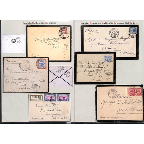 438 - Egypt & Sudan. 1870-1952 Covers from Egypt (35) or Sudan (3), and covers from G.B to Egypt (5), incl... 