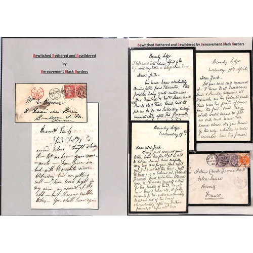 441 - France/G.B. 1839-1941 Covers and lettersheets from G.B to France including stampless covers (4), 185... 