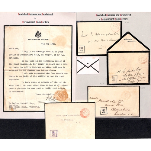 410 - Royalty - King Edward VIII. 1936 Stampless covers with boxed 