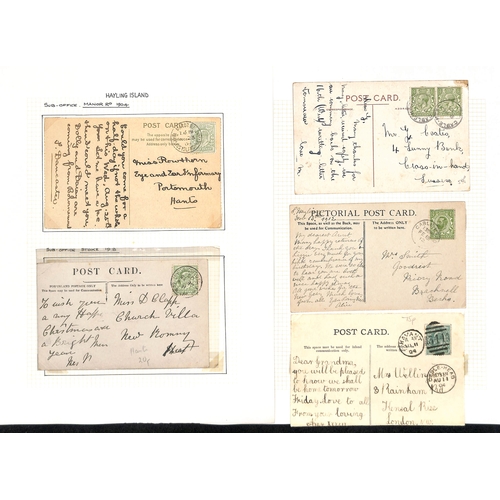 336 - Hayling Island. 1844-1976 Entire letters, covers, picture postcards, C.O.Ps and a front, various Hay... 