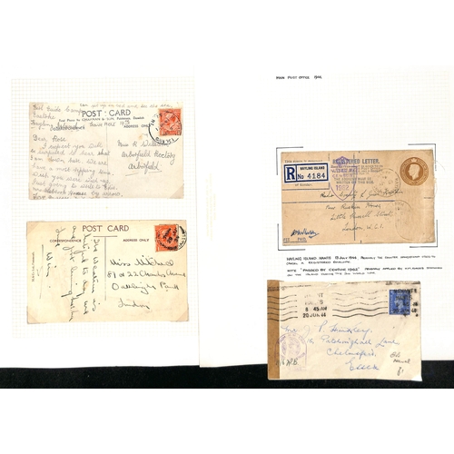 336 - Hayling Island. 1844-1976 Entire letters, covers, picture postcards, C.O.Ps and a front, various Hay... 