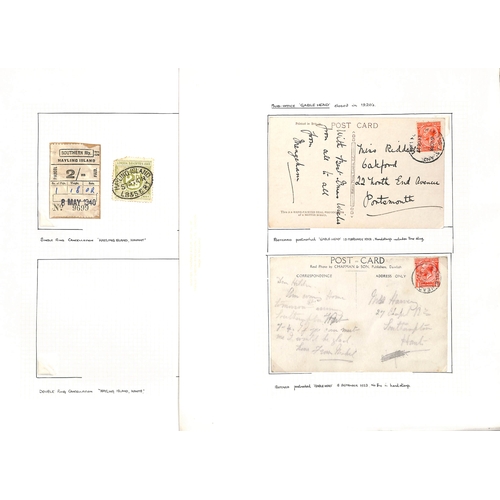 336 - Hayling Island. 1844-1976 Entire letters, covers, picture postcards, C.O.Ps and a front, various Hay... 