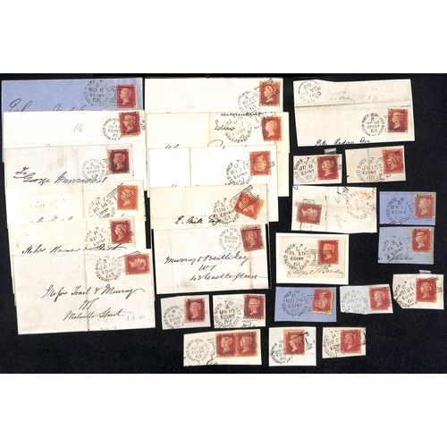 231 - 1856-71 Covers and entires (32) and pieces (26) with 