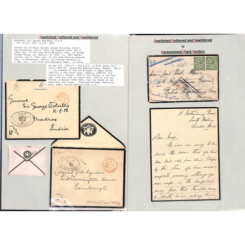 395 - Boer War/WW1/WW2. 1889-1944 Covers including 1899-1901 official War Office or C. in C. envelopes sig... 