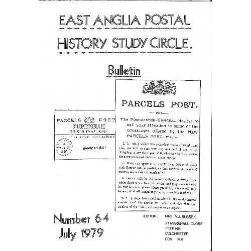 345 - Bury St. Edmunds - Parcel Post. 1887-1925 Parcel Post labels for Bury St Edmunds main office (12, se... 