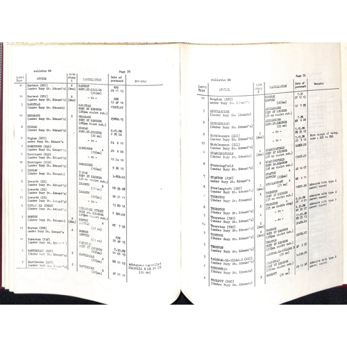 345 - Bury St. Edmunds - Parcel Post. 1887-1925 Parcel Post labels for Bury St Edmunds main office (12, se... 