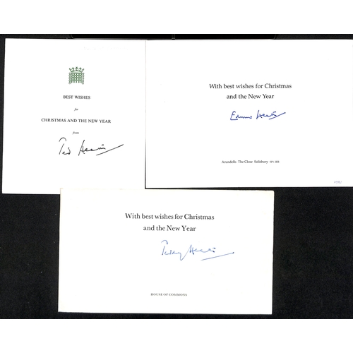 362 - Autographs - Prime Ministers, Politicians, etc. 1898-2000 Autographs and letters, menus or commemora... 