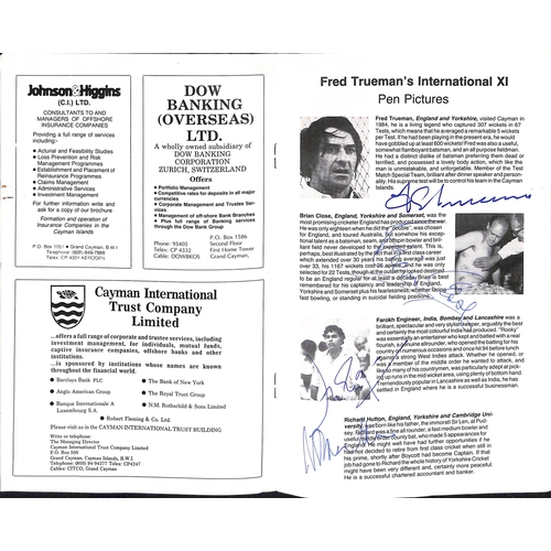 364 - Autographs - Test Players. 1971-94 Autographs on cards, menus or commemorative covers (10, most with... 