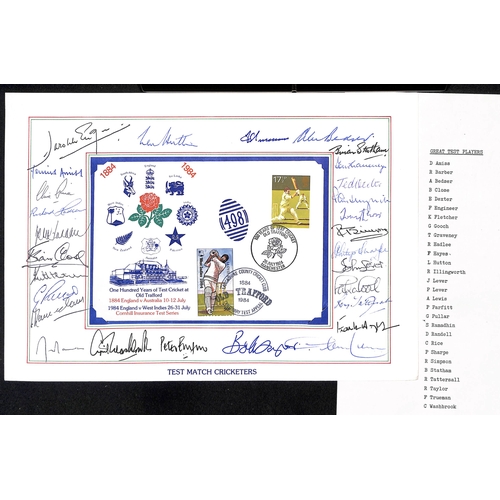 364 - Autographs - Test Players. 1971-94 Autographs on cards, menus or commemorative covers (10, most with... 