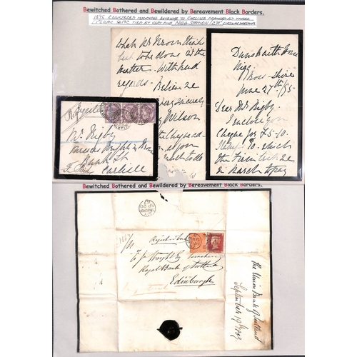 389 - 1867-1910 Covers and lettersheets including registered mail (4, two franked 1d red + 4d), express ma... 