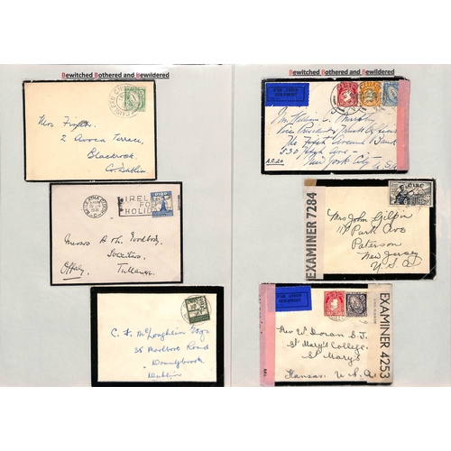 397 - Ireland. 1844-1968 Covers and lettersheets from or to Ireland, mainly QV, including spoons, Straffan... 