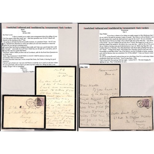 397 - Ireland. 1844-1968 Covers and lettersheets from or to Ireland, mainly QV, including spoons, Straffan... 