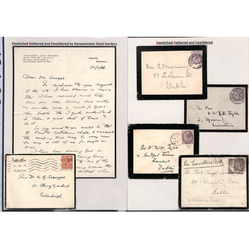 397 - Ireland. 1844-1968 Covers and lettersheets from or to Ireland, mainly QV, including spoons, Straffan... 