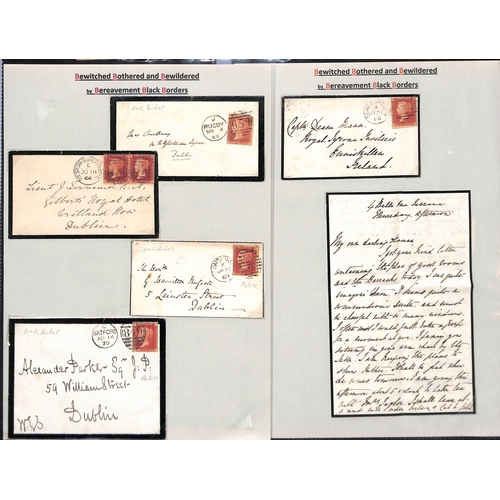 397 - Ireland. 1844-1968 Covers and lettersheets from or to Ireland, mainly QV, including spoons, Straffan... 