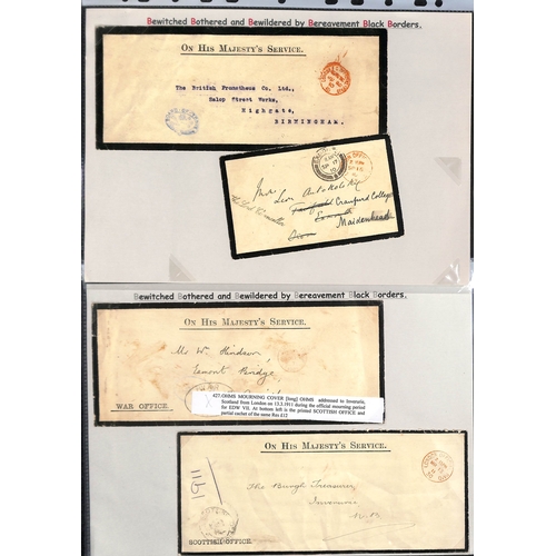 400 - Official Mail. 1892-1965 Covers and lettersheets, mainly stampless with official cachets including 