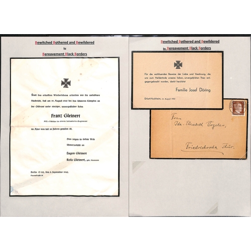 414 - G.B & Germany In Memoriam Cards - Wartime Casualties. 1899-1945 In Memoriam cards and death notices ... 