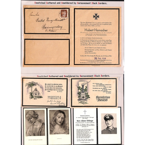 414 - G.B & Germany In Memoriam Cards - Wartime Casualties. 1899-1945 In Memoriam cards and death notices ... 