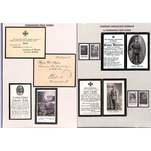 414 - G.B & Germany In Memoriam Cards - Wartime Casualties. 1899-1945 In Memoriam cards and death notices ... 