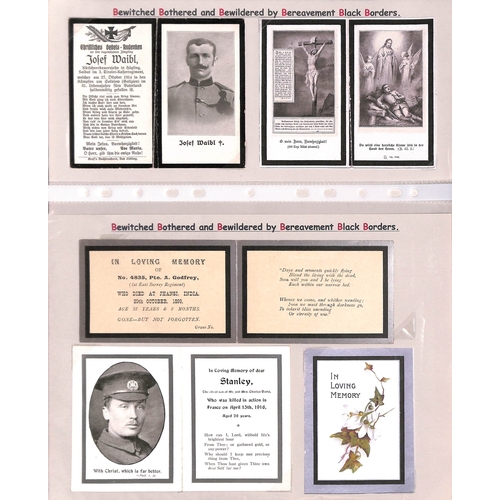 414 - G.B & Germany In Memoriam Cards - Wartime Casualties. 1899-1945 In Memoriam cards and death notices ... 