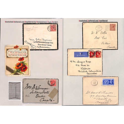 436 - Canada/G.B. 1848-1948 Covers from G.B to Canada including stampless covers (5, one with 