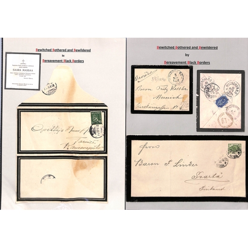 439 - Finland & Russia. 1865-1991 Covers and lettersheets from Finland (28) or Russia (29) including print... 