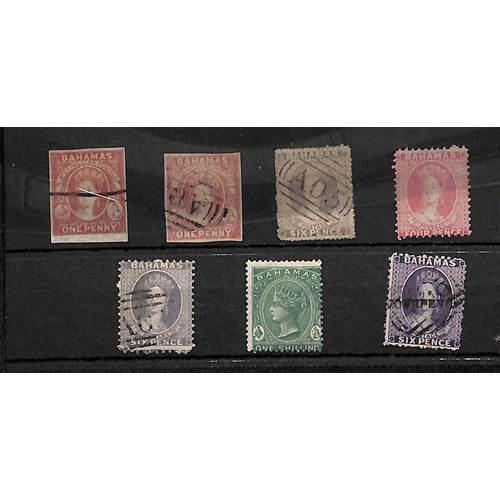 514 - 1859-90 QV Issues, mint and used selection on pages with G.B 1d red cancelled 