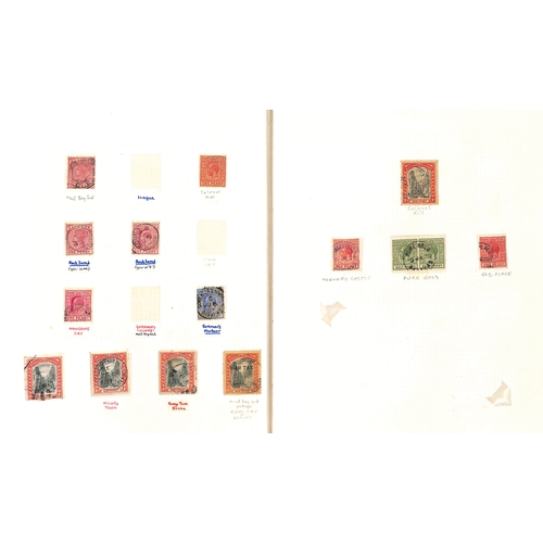 521 - Sub-Office Cancels. QV-KGV Stamps and pieces with sub-office cancels, many from small outer islands,... 