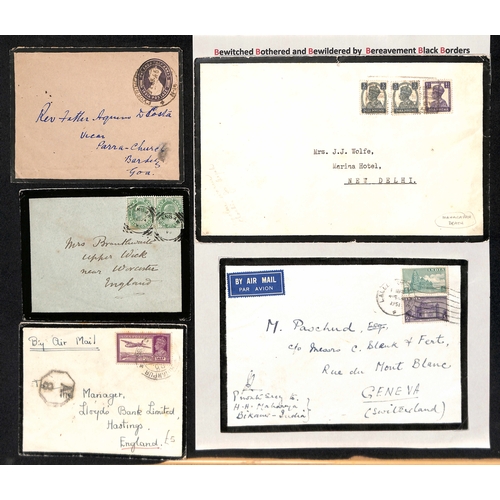 449 - India. 1848-1951 Covers including 1856 cover from Calcutta to 