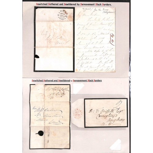 379 - Uniform 4d Post. 1839-40 Lettersheets (3) and a cover posted during the 4d Post period, lettersheets... 