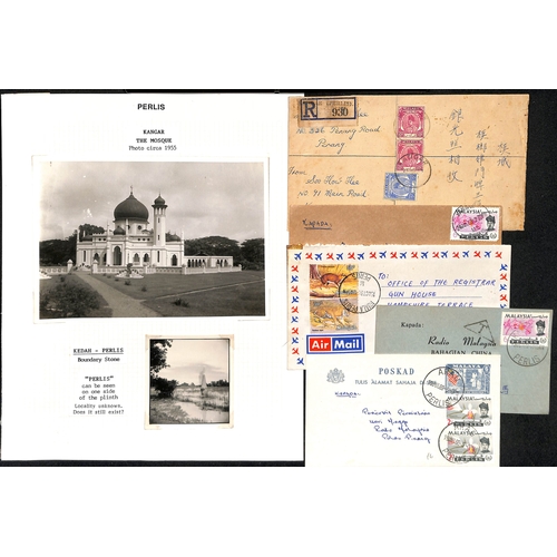 1254 - 1937-41 Covers (12), picture postcards (2) and a front all bearing 1937-40 issue stamps, with covers... 