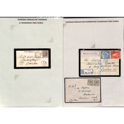 446 - Gibraltar/Malta/Cyprus. 1863-1936 Covers, including 1865 cover franked 6d from G.B to Gibraltar with... 