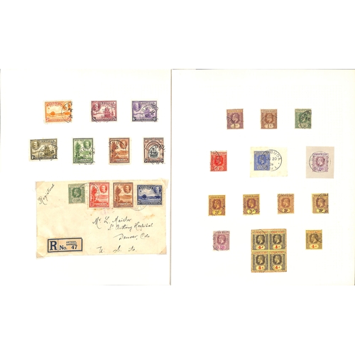 540 - 1923-34 Stamps of Leeward Islands (42) or Antigua (26) cancelled in Barbuda including Leeward Island... 