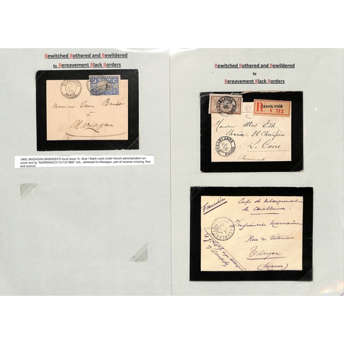 442 - French Colonies. 1890-1959 Covers from Indo China (11, three first flights), Morocco (23, with milit... 