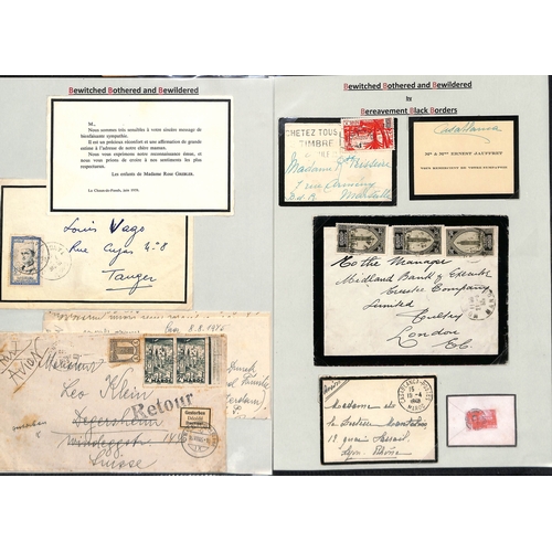 442 - French Colonies. 1890-1959 Covers from Indo China (11, three first flights), Morocco (23, with milit... 