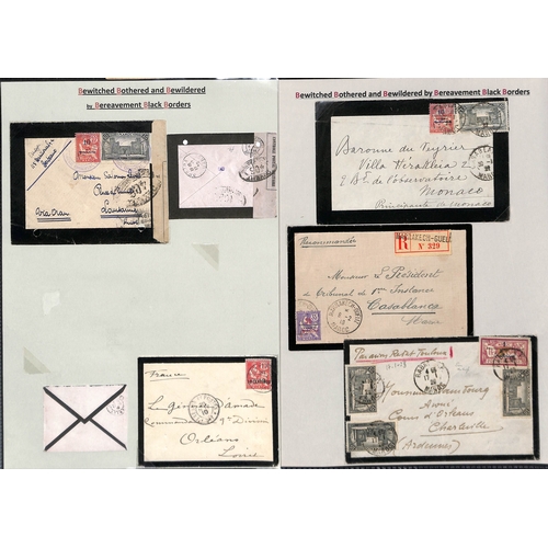 442 - French Colonies. 1890-1959 Covers from Indo China (11, three first flights), Morocco (23, with milit... 