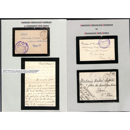 442 - French Colonies. 1890-1959 Covers from Indo China (11, three first flights), Morocco (23, with milit... 