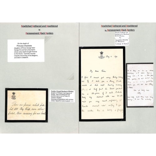 444 - Germany - Royalty. 1875-1929 Covers (8) and letters (6) from or to royalty including letters from Pr... 