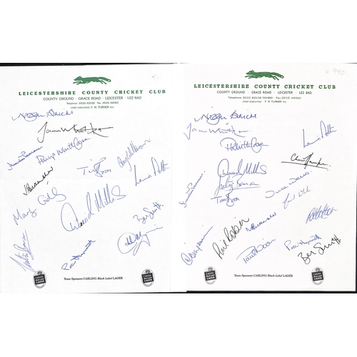 363 - Autographs - County Sides. 1923-2004 Autographs of county sides on paper (16) or commemorative cover... 